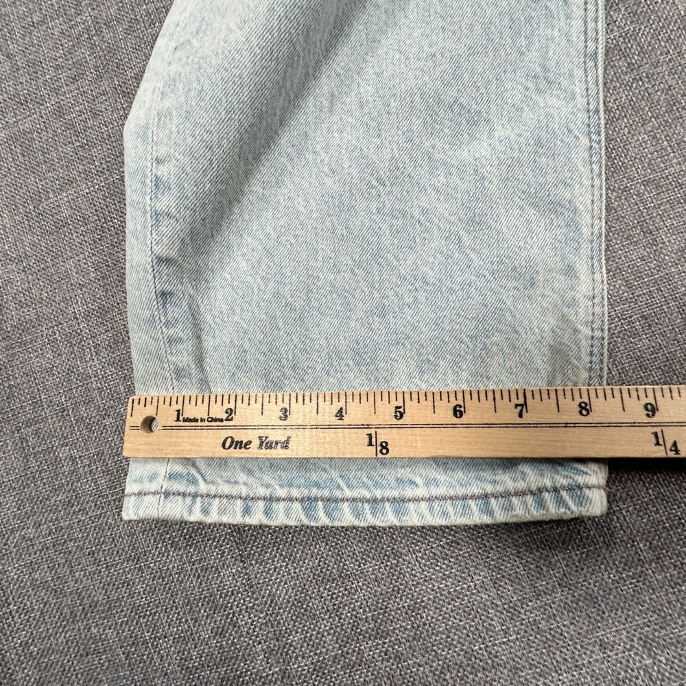 American Eagle Highest Rise Baggy Straight Jeans Womens 12 Blue 90s PLEASE READ - Picture 10 of 14